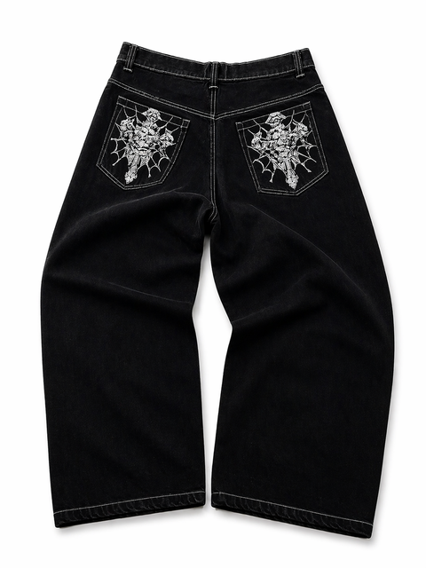 Nocturne Web Skull Cross Cargos