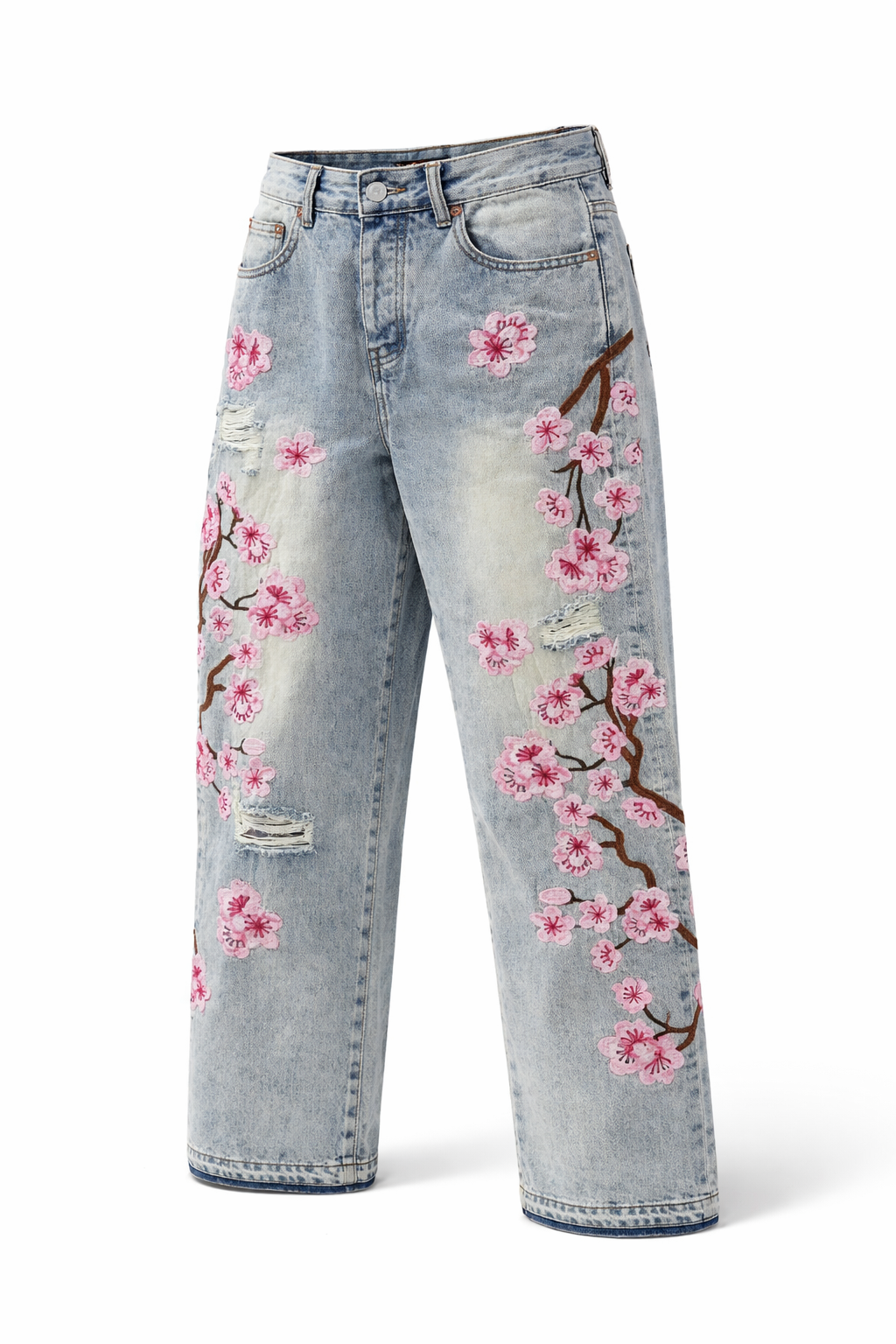 Cherry Blossom Denim Jeans