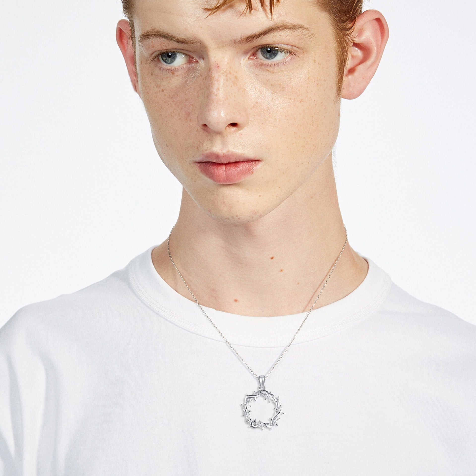 Thornbound Silver Necklace