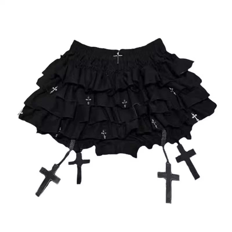 Nocturne Cross Ruffle Skirt