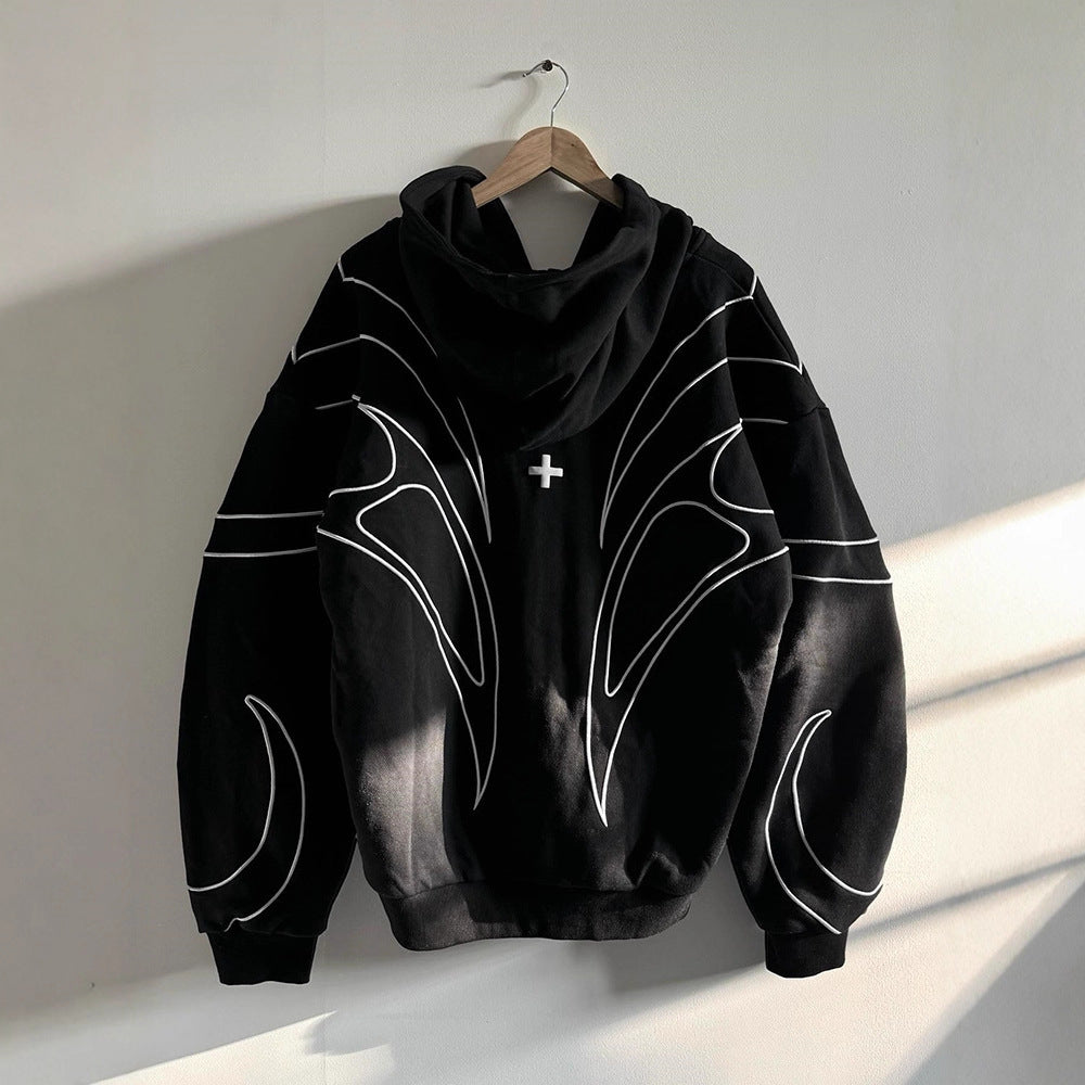 Gothic Fashionable loose cardigan hoodie