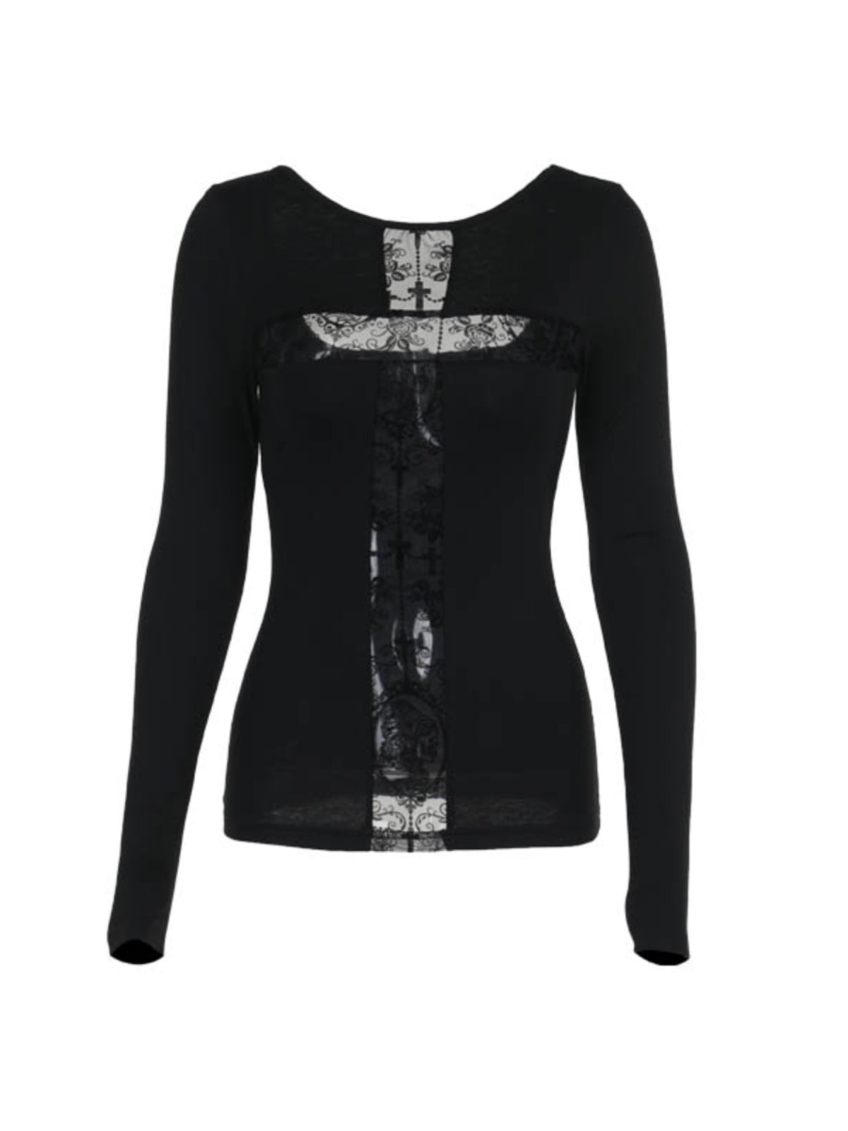 Nocturne Lace Cross Top