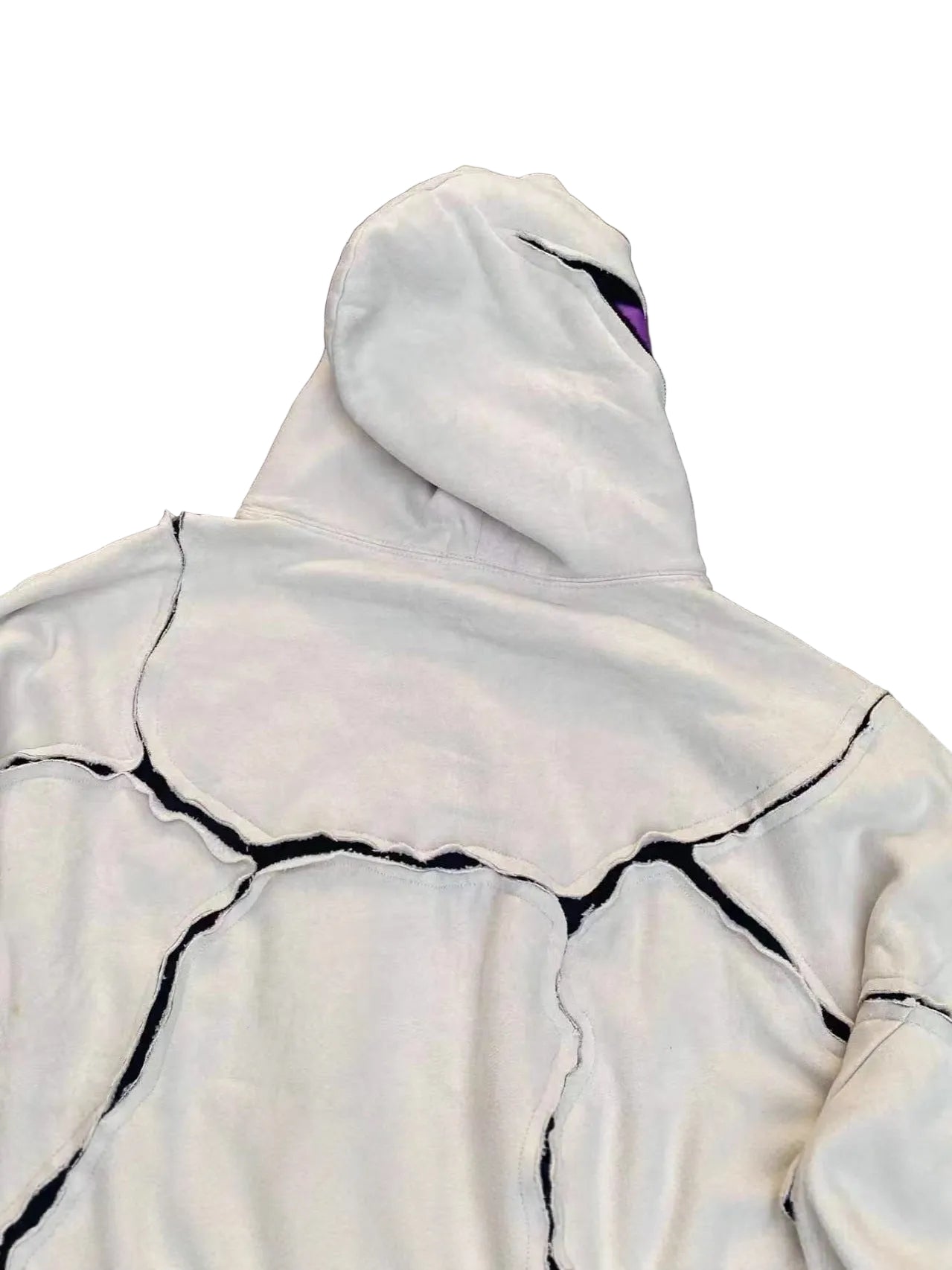 Spliced Hooded Sweatshirt