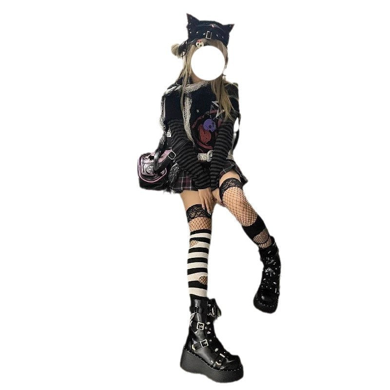 Shadow Skull Layered Tee