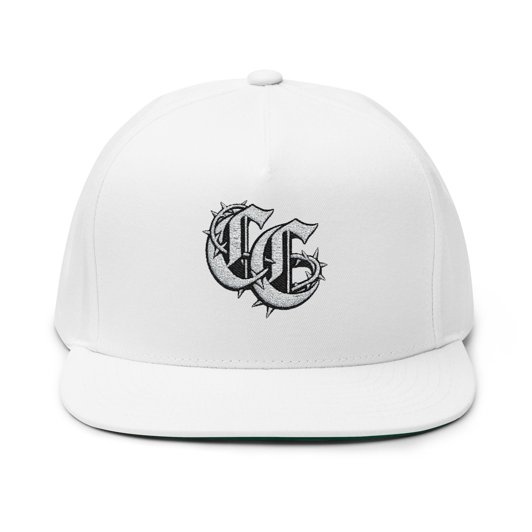 CurioCorner CC Monogram Flat Bill Cap