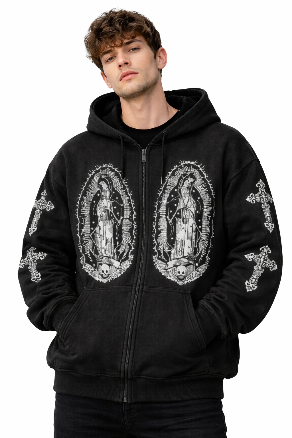 Nocturne Cross Hoodie