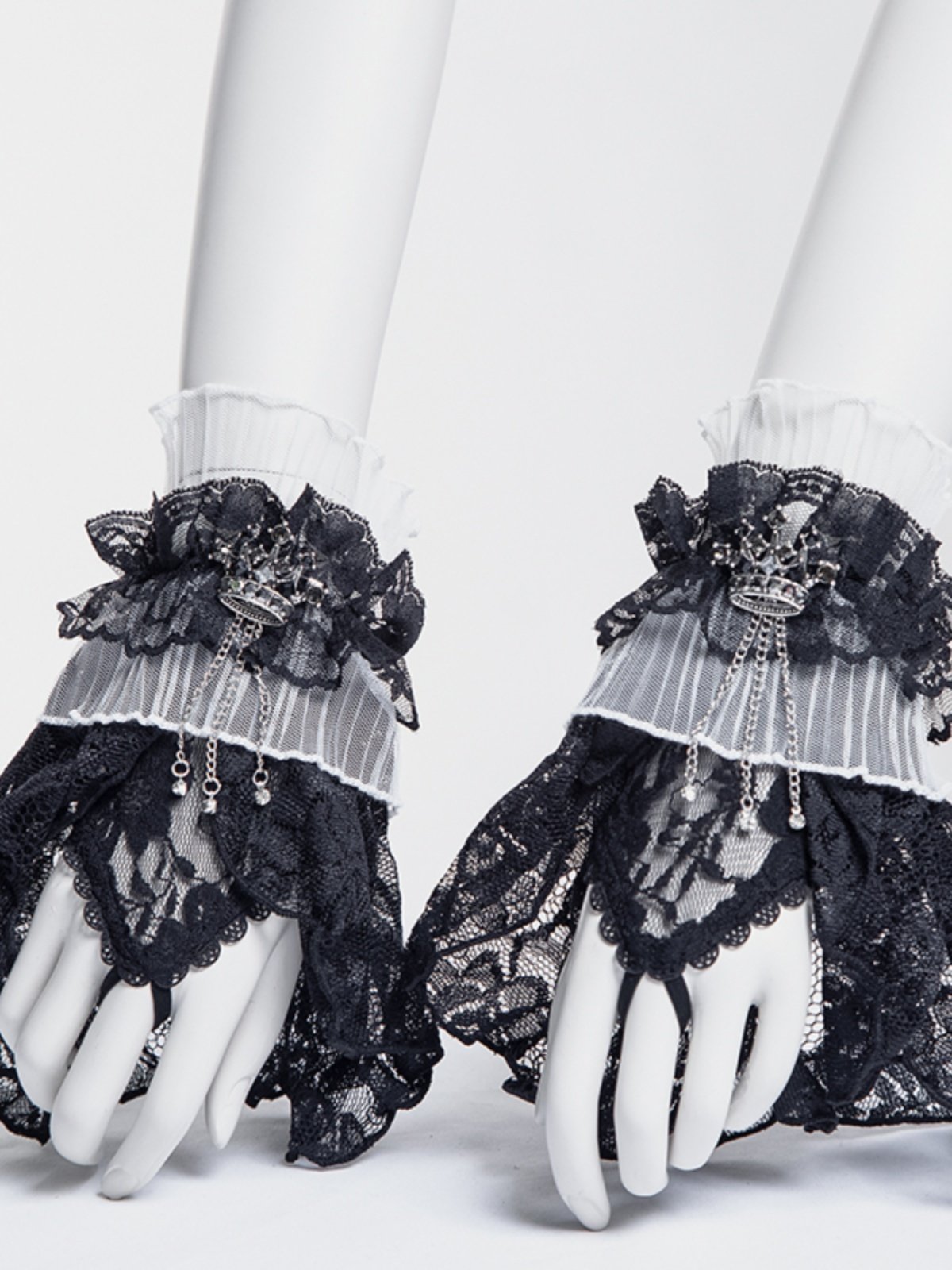 Blackthorn Crown Lace Wrist Cuffs