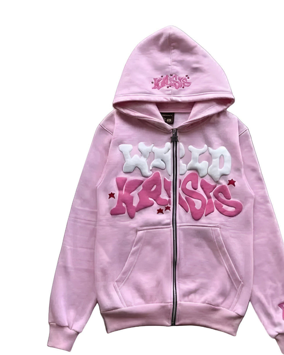 WRLD KRISIS Kapuzenpullover mit Reißverschluss