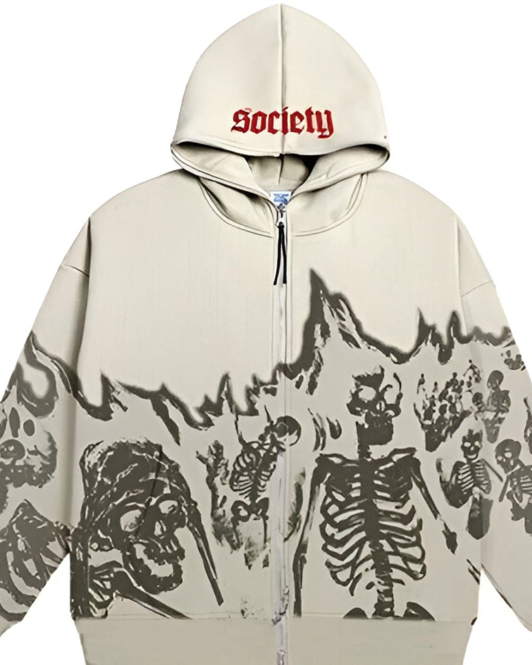 Nightfall Society Totenkopf-Kapuzenpulli