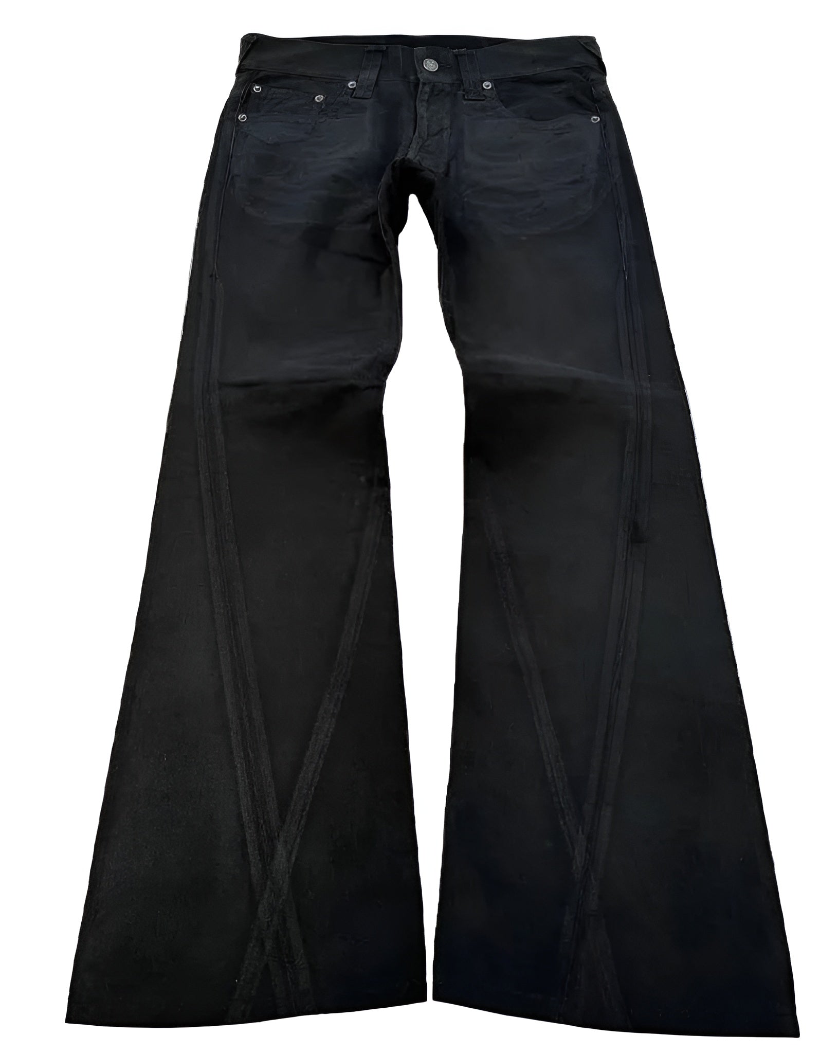 Noir Tribal Flared Denim