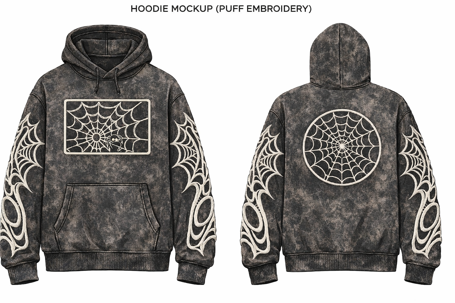Nocturne Spider Embroidery Hoodie™ Volume I (PRE-ORDER)