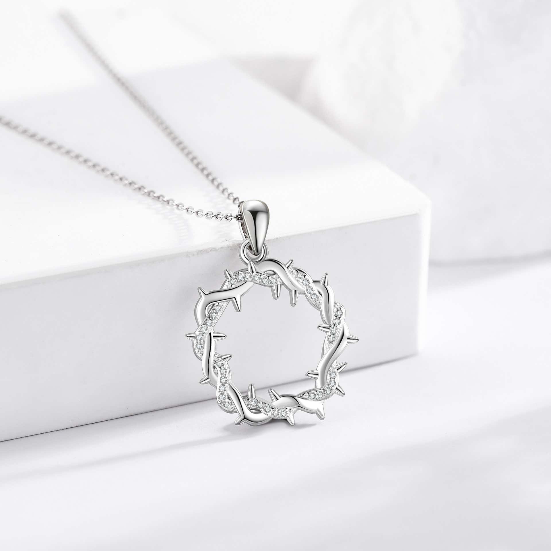 Thornbound Silver Necklace