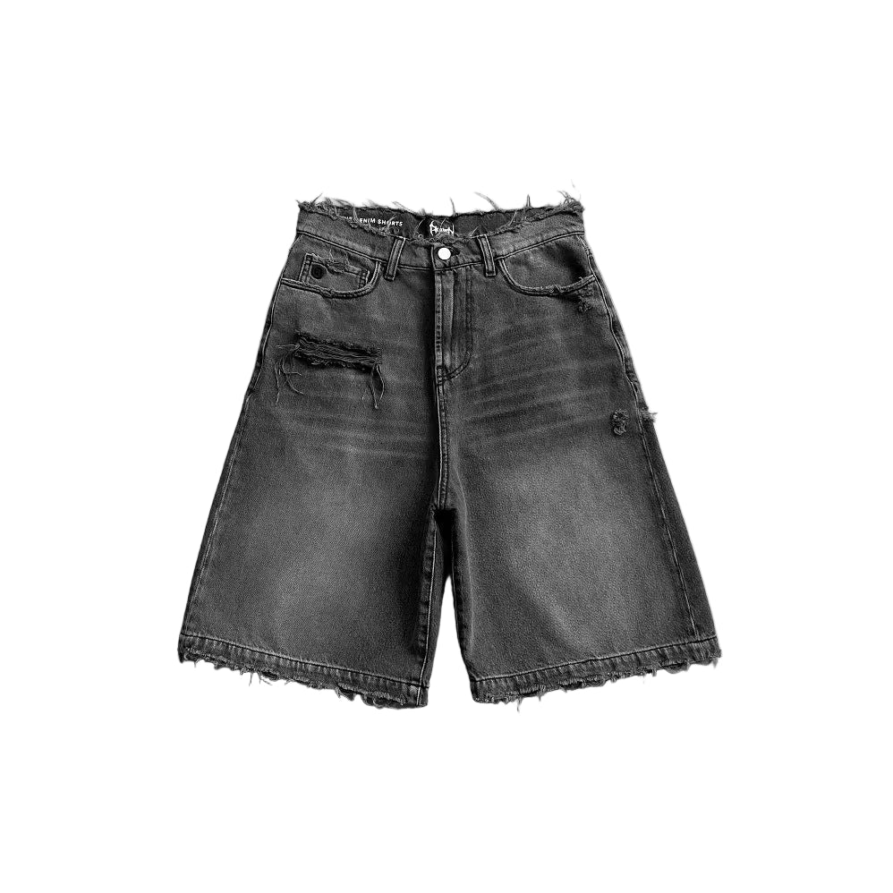 GRAVEWASH JEANS-SHORTS