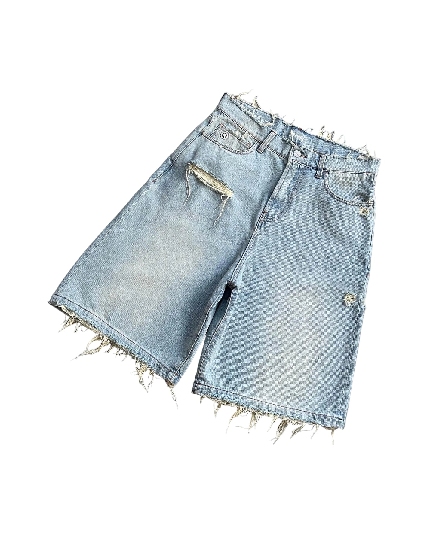 GRAVEWASH JEANS-SHORTS